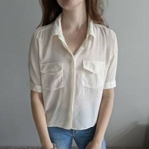 The Kooples Vintage White Button Up Blouse